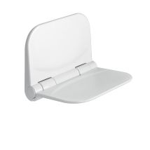 Salone Duschsitz Klappsitz – Tragkraft 120 kg – Abmessungen 37,5 x 29,5 x 7 cm – Material thermoplastische Harze – Farbe weiß