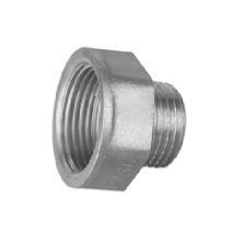 Reduzierung FM Messing verchromt 1-2x3-8 CW617N-DW Messing zylindrisches Gewinde hochwertiger Schraubanschluss