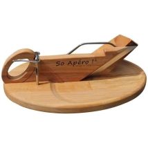 Guillotina ovalada para embutidos So Apéro – Cortador de salchichón y chorizo – Fabricación en Francia – 28 x 15,5 x 10 cm