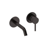 Sanycces Einhebelmischer LOOP 7cm Höhe 20cm Breite 14cm Ausladung Messing Schwarz metallisch 6 Farben