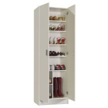 Habitdesign - Furniturefactor Armadio/scarpiera Universale A 2 Ante, Colore Bianco, Legno, 1