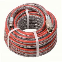 Manguera De Aire Comprimido Gris Con Conectores Automáticos Ribitech 10m