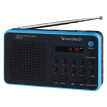 Tragbares Radio Sunstech Rpds32bl/ Schwarz Und Blau