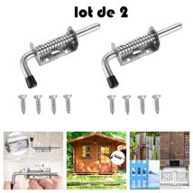 Pieces Heavy Duty Stainless Steel Spring Latch, 10 X 128mm Stainless Steel Spring Bolts, Barrel Bolt For Garage/garden Door, Cupboard