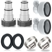 4pcs Swimming Pool Hose Adapter, Swimming Pool Adapter, Adapter For Intex Swimming Pool, Swimming Pool Hose Adapter, Pump Hose Adapter, Connection For