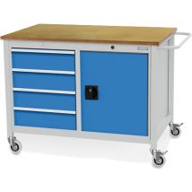 Bedrunka+hirth Reihenwerkbank Breite 1.500 Mm 1x Ablageboden Halbe Tiefe Bxtxh 1.500x750x859 Mm - 04.12.19va