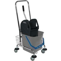 Sprintus Reinigungswagen Eimer 1 X 27 L, Presse, Ablagekorb - 301035
