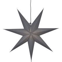 Best Season - Star Trading Weihnachtsstern Ozen Von Star Trading, 3d Papierstern Weihnachten In Grau, Dekostern Zum Aufhängen Mit Kabel, E14 Fassung, 