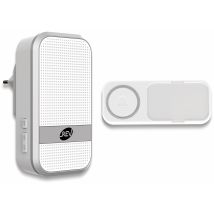 Rev 0082630103 Timbre Inalámbrico Blanco Alcance 150m