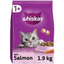 Whiskas - 1+ Salmon Adult Dry Cat Food - 1.9kg - 811936