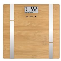 Terraillon - Impedanzmessgerät Personenwaage 15140 Bambus 10 Speicher 180 Kg 100 G Bamboofit