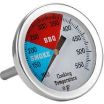 Charcoal Grill Thermometer, 76 Mm Stainless Steel Pizza Oven Thermometer, Grill Spare Parts