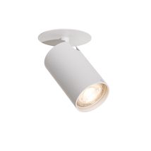 Moderner Einbaustrahler Weiß Gu10 50mm - Chels