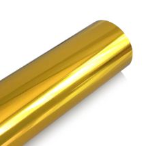 Pellicola Adesiva Cromata Oro Per Car Wrapping Misura - 2,5cm X 5 Metri