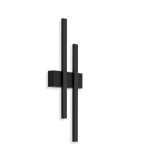 Telefunken - Led Außenwandleuchte 2-flammig Ip44 4 W Schwarz Metall-kunststoff