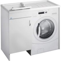 Negrari - Lavadero Y Mueble Para Lavadora109x60 Cm Color Blanco Mod. Eco