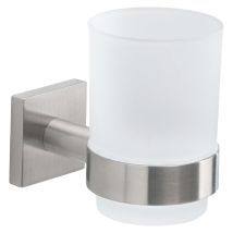 TACOSHOP – Portacepillos Cepillado – Acier inox AISI 304 – 6,7 x 9,5 x 10,8 cm