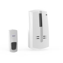 Kit timbre inalámbrico enchufable Helios TI HEB K27 – Alcance 100m – 32 melodías – Diseño blanco – IP44