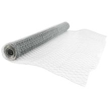 Malla hexagonal galvanizada 0,5 x 10 m – Dimensiones: 0,5 m de altura – Ideal para cercados de pollos