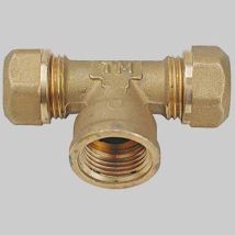 Raccordo A Tee Femmina Con Ogiva P.t.e.f. 14 X 1/2 X 14 1/2 Tiemme