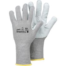 Schnittschutzhandschuh TEGERA 411 – Schnittbeständigkeit Klasse F – Beständig gegen Kontakthitze bis 100 °C – Länge 260–300 mm – grau