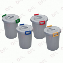 Poubelle sous évier – 25L – Gris bleu – Volume, Mécanisme d'ouverture, Hauteur, Nombre de compartiment(s), Largeur, Longueur, Matières, Profondeur – 