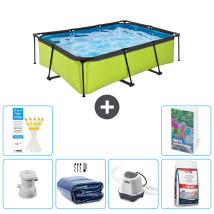 Exit-toys Piscina Exit Rettangolare - 220x150x65 Cm - 7-pezzi S329
