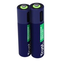 Pilas Recargables Aaa Usb-c 2 Piezas, Puerto Usb-c Integrado, No Necesita Cargador De Batería, Capacidad 500 Mah, Carga Con Cable Usb/cargador De 