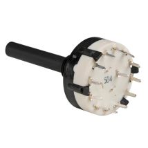 Drehschalter 1-polig 12 Positionen 50V AC/DC, 0.3A, 500Vrms, -20 bis +85°C, Leiterplattenmontage 8404-1C