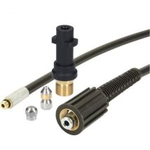Barkbusterstuyau De Nettoyage De Tuyaux 15 M 180 Bar / 2610 Psi Kit De Nettoyage De Tuyaux Pour Nettoyeur Haute Pression Kärcher K2-k7