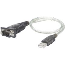 Manhattan Usb 1.1 Adapter [1x D-sub-stecker 9pol. - 1x Usb 1.1 Stecker A] 45.00 Cm Vergoldete Steck
