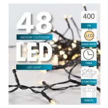 Hit - 1.01 Led Lichterkette 48 Led - 400 Cm / Timer / Fernbedienung