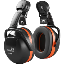 Hellberg Gehörschutz Secure 3 – Kapselgehörschutz mit Helmmontage – SNR 31 dB – Ergonomisches Design – Schwarz