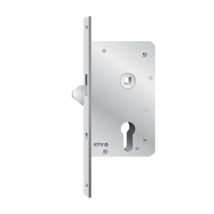 Serratura Scorrevole KFV E55 - Gancio Bloccabile - Acciaio Zincato - Design Elegante - 1632g