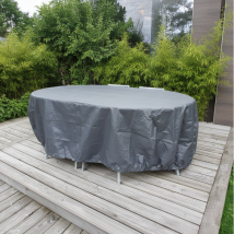 Copertura Per Tavolo Ovale + Sedie Titanium Nero