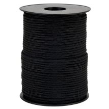 Corda Intrecciata Polypro Nera, Ø 3 Mm, Bobina 100 M, Corda Esterna, Corda Fai Da Te, Corda Fai Da Te, Colore: Nero