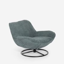 Ahd Amazing Home Design – Fauteuil De Bureau Pivotant En Tissu Bouclé 100% Polyester – Confort Optimal Avec Rembourrage Haute Densité – Base 