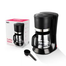 Cafetière 680w - Capacité 10 Tasses - Inox Et Noir
