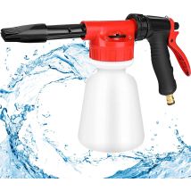 Longziming - Pistola De Espuma, Pulverizador De Espuma De 1 L, Pistola Pulverizadora Ajustable Para Dispensador De Jabón Conectado A Manguera De 