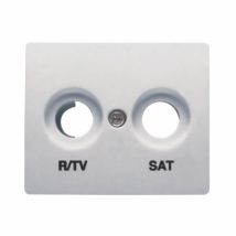 Bjc - Copripresa R / Tv - Sat Aluminium Mercurio Iris 18320-ma