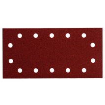 10 Fogli Abrasivi Autoaderenti 14 Fori 115x230 Mm P 120