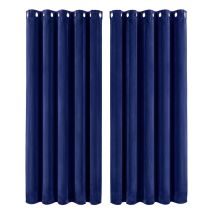 Marlow Thick Thermal Blackout Curtains Velvet Eyelet Ring Top Ready Made