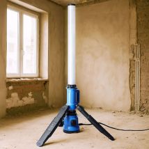 Colonne Lumineuse Led Colonne De Projecteur De Travail Alu Noir Ip54 H 100 Cm