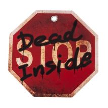 Affiche Décoration Murale - Dead Inside - Multicolore - 24x24 Cm - Intérieur - Contemporain
