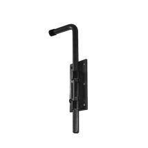 Verrou Baïonnette Renforcé À Visser Sur Plaque Large Diamètre 16 Mm Longueur 300 Mm Zingué Noir - Bourg Industries