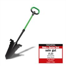 Rayzershovel - Das Original Aus Dem Tv - Spaten Mit Wurzelsäge Für Harte, Steinige Böden - Breite Trittkante – Gartenspaten – Gärtnerspaten Mit Soft-