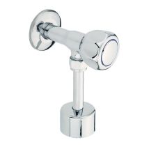 Idral – Grifo con maneta para urinario – Cuerpo de latón cromado – Roseta de acero inoxidable – Tornillo clásico 1/2"