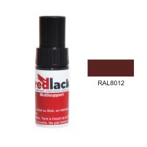 Bote Pintura Retoque Marrón Rojizo Ral 8012 Mate Multisoporte Redlack