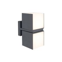 Benovo - Applique Led 24w Doppio Cubo Luce Regolabile Lampada Nera Ip65 Bianco Naturale