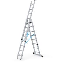 Zarges - Gebördelte Mehrzweckleiter, 3-teilig Skymaster Dx 3 X 8 Sprossen (44838)
